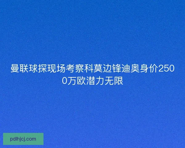 曼联球探现场考察科莫边锋迪奥身价2500万欧潜力无限